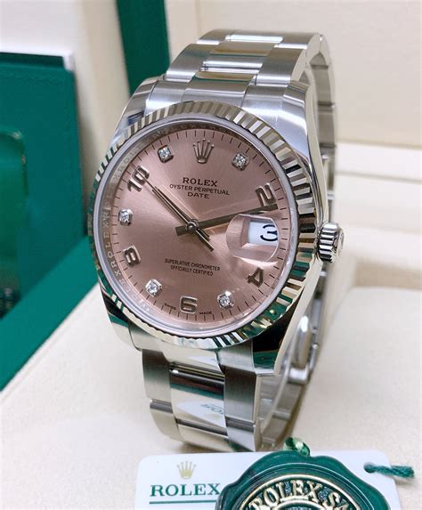 rolex 34mm date pink|rolex oyster perpetual datejust 34.